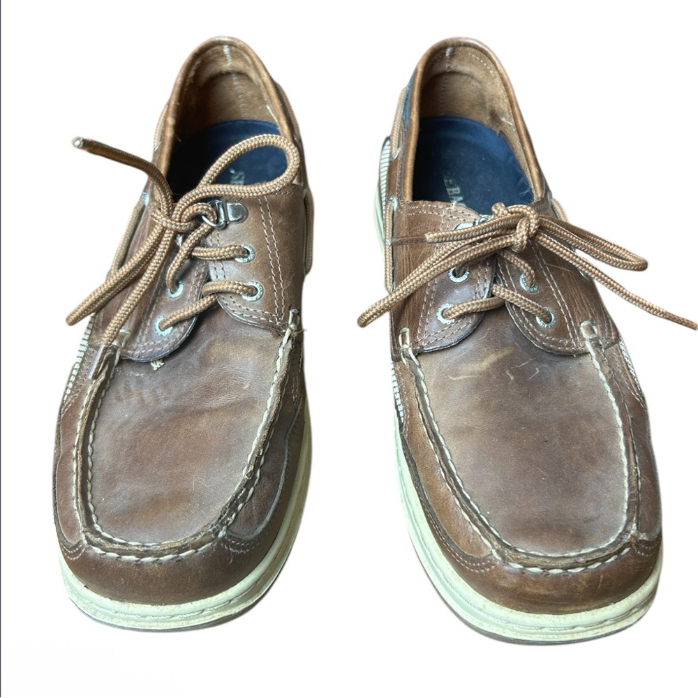 Sebago Brown Leather Boat Shoes